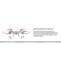 Original Syma X54HC 2.4G 4CH 6 Axis Rc Drone Com Câmera de 2MP RC Quadcopter Altitude Hold LED